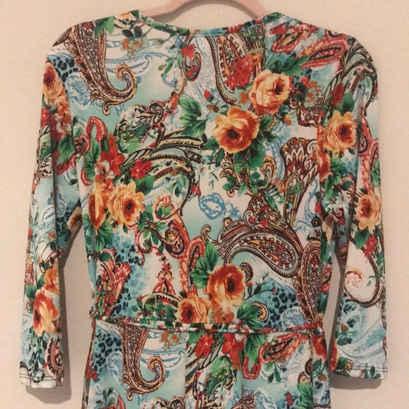 LOVE CHESLEY Floral Maxi Dress SIZE LARGE JUNIORS - Picture 4 of 6